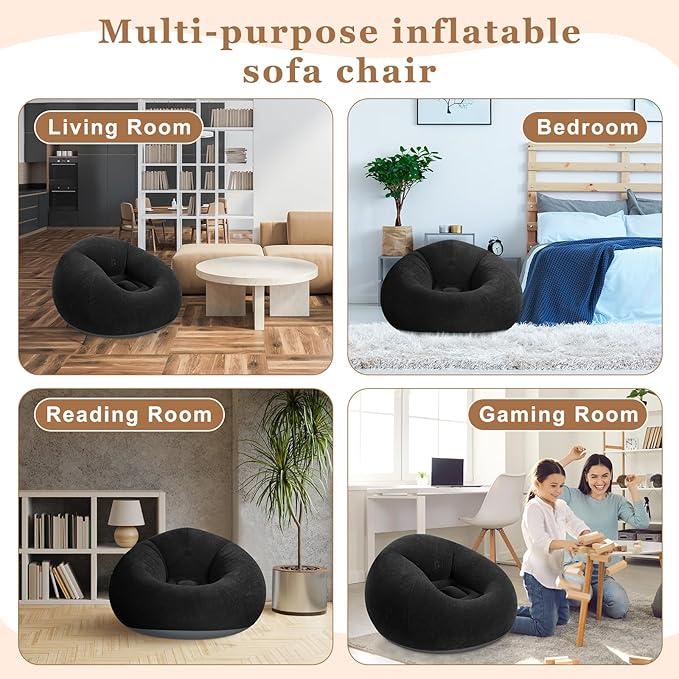 Realspring 6 9 12 Pcs Inflatable Bean Bag Chairs