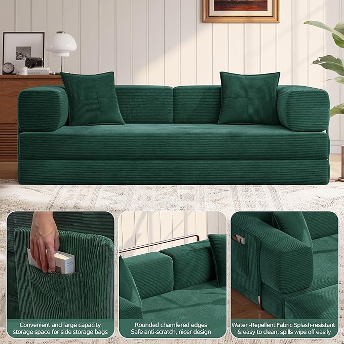 MoonSpeak 78.8''Sleeper Couch Bed