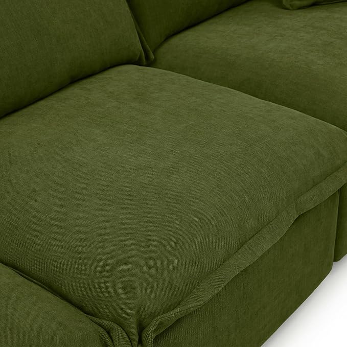 Cloud Sectional Sofa, Down Fill Sectional Sofa, Detachable Couch Cushion Covers
