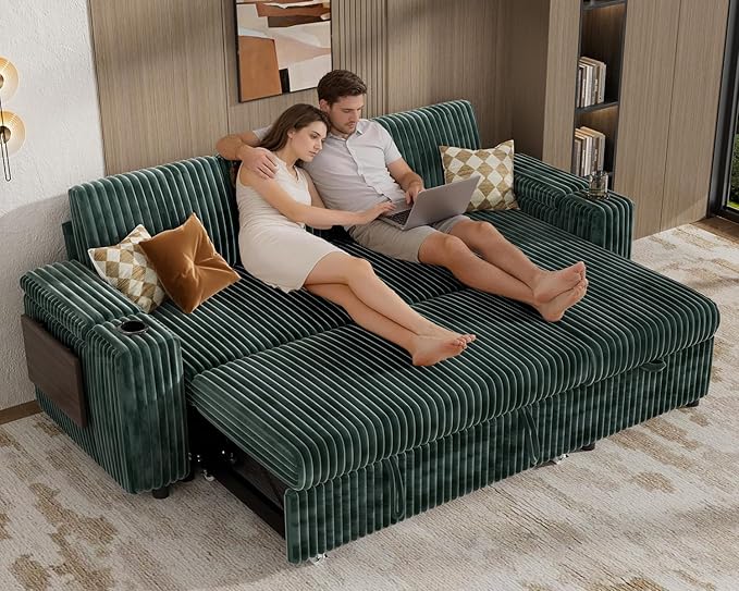 Vipbear 86" Modular Sectional Sleeper Sofa
