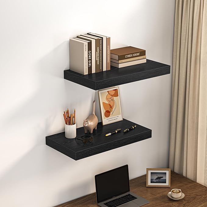 Dreamland 24" Floating Shelves for Wall, Wall-Mounted Shelves for Bedroom