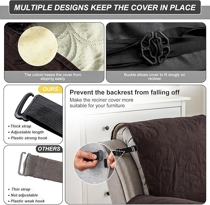 100% Waterproof Recliner Chair Cover, Recliner Chair Covers