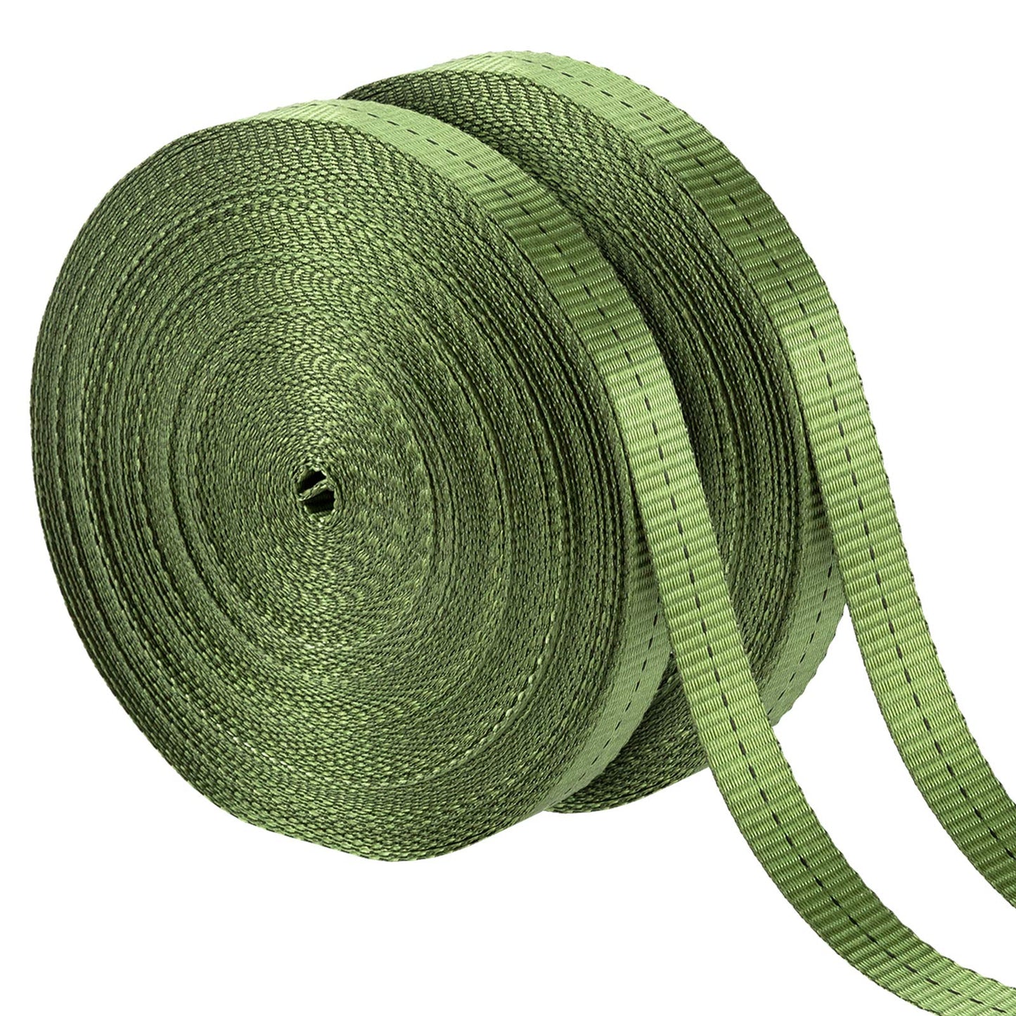 2,425 Lbs Strength Tree Straps - 216FT Tree Tie Support Straps for Staking, Green Blend in with Landscaping for Guying Young Trees Straight and Storm Protection, for Outdoor Plants, 1" Wide