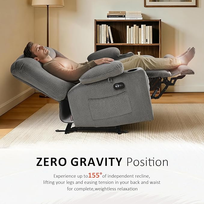 MCombo 55.9" Zero Gravity Power Loveseat Recliner