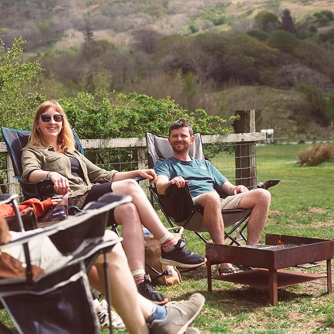 SUNNYFEEL Oversized Rocking Camping Chair, Fully Padded Patio Chair