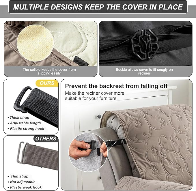 100% Waterproof Recliner Chair Cover, Recliner Chair Covers