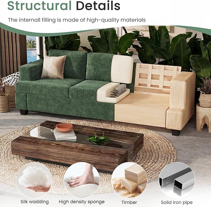 YOUDENOVA Sofa, Modern Comfy Couches