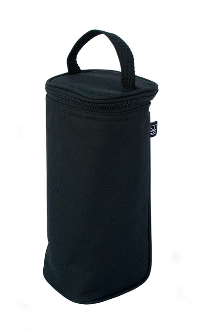J.L. Childress Breast Milk Cooler Travel Bag - Insulated Baby Bottle Storage Bag, Portable Organizer Pack for Breast Milk, Use for Daycare or On the Go, Fits 1-2 Bottles - Black