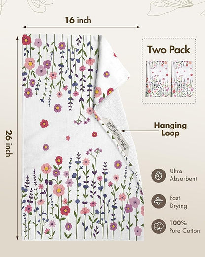 Cotton Kitchen Towels Set of 2