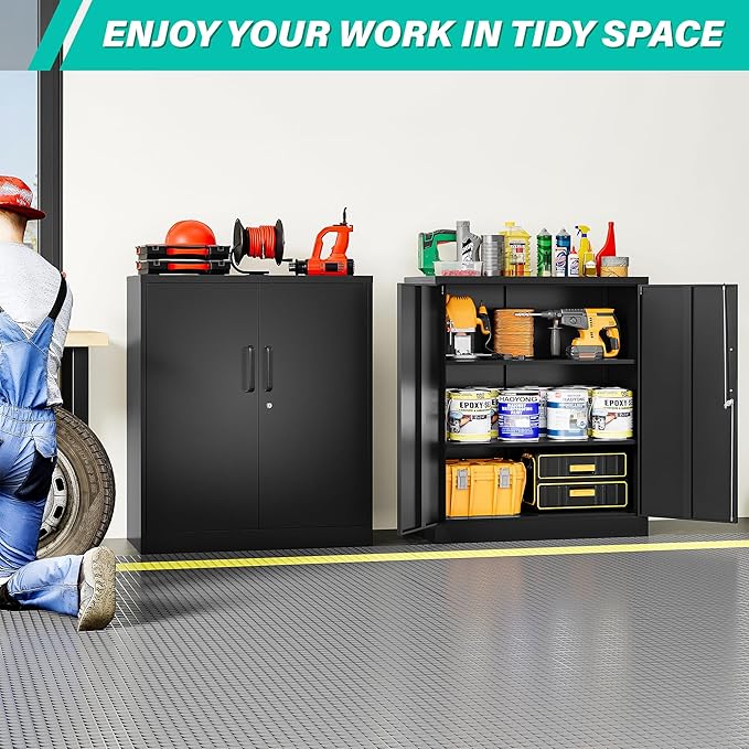 SISESOL 36 inch Metal Storage Cabinet