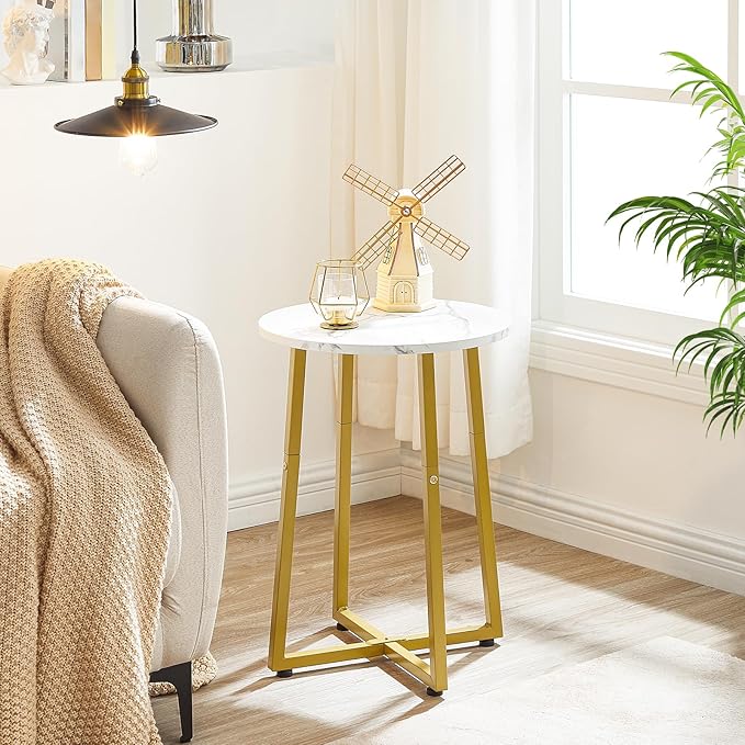 HOOBRO Side Table, Round End Accent Table