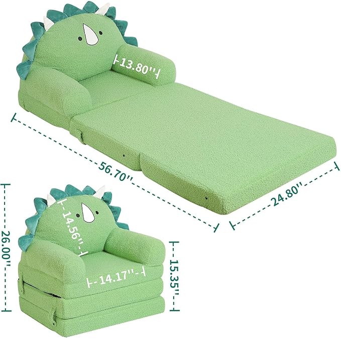 MOMCAYWEX Kids Sofa, Sherpa Couch
