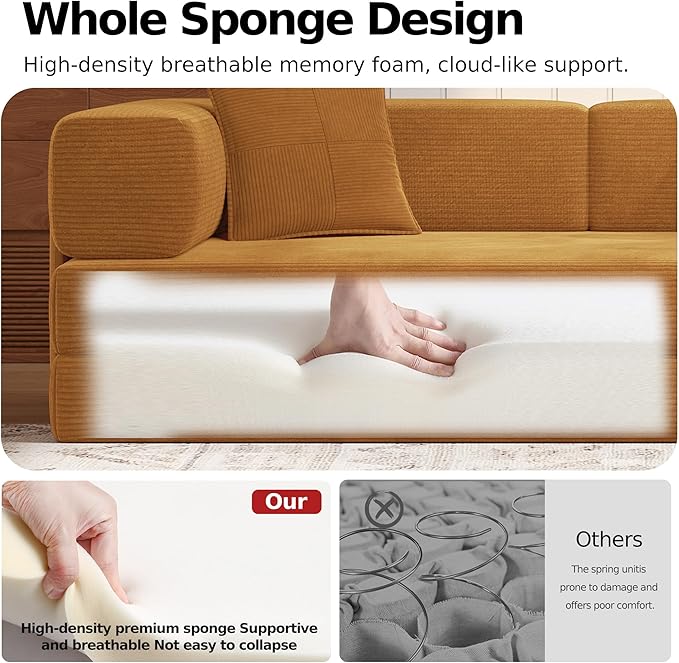 MoonSpeak 78.8''Sleeper Couch Bed