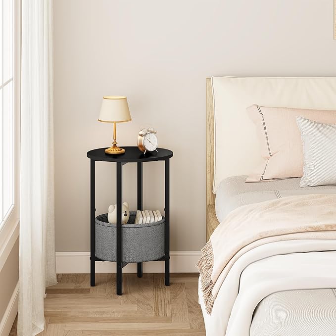 Vagusicc Round Side Table End Table