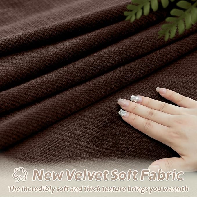 Arfntevss Sectional Recliner Couch Covers Velvet Washable Corner Sectional Sofa