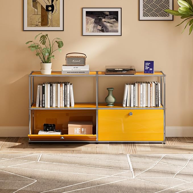 Modern Storage Cabinet Sideboard Versatile Free-Standing Organizer Cabinets