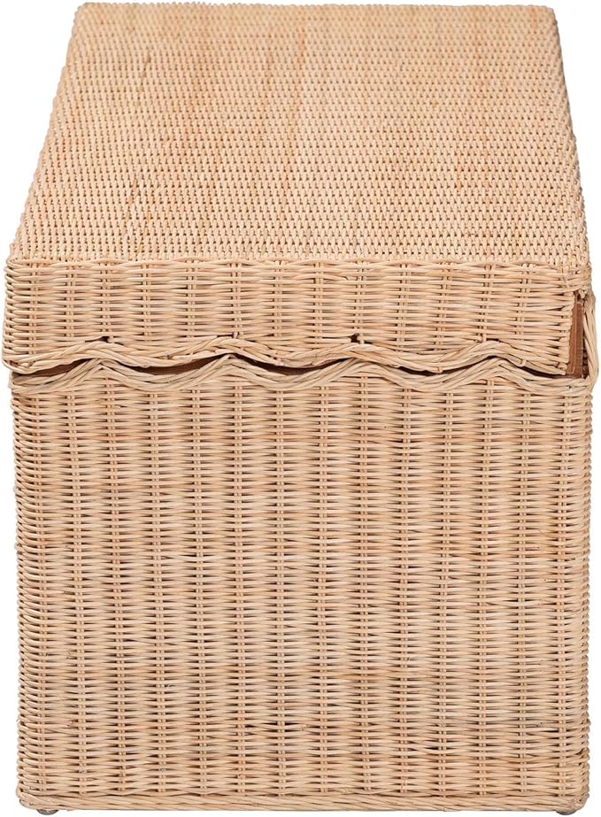 Bali & pari Damita Scallop Natural Rattan Chest