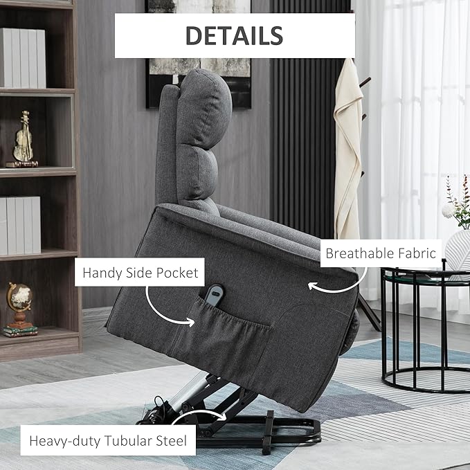 HOMCOM Power Lift Recliner Chair