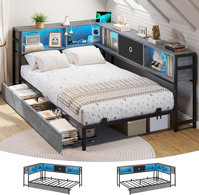 DICTAC Twin Corner Bed Frame