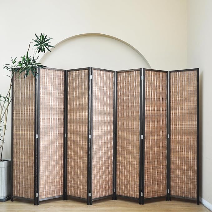 Furnnylane 7 Panel Bamboo Room Divider