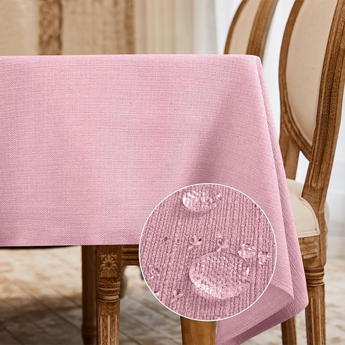 BALCONY & FALCON Rectangle Tablecloth Washable Wrinkle Resistant and Water