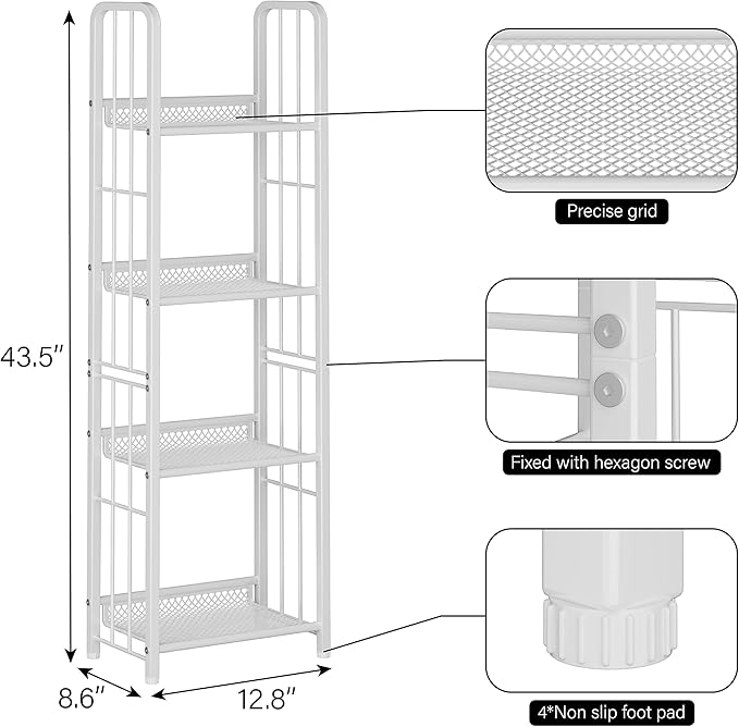 Bookshelf Storage Shelf Small Bookcase Freestanding Storage Stand