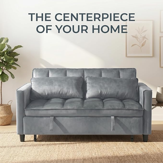 4 in 1 Convertible Sofa Bed, Pull Out Couch
