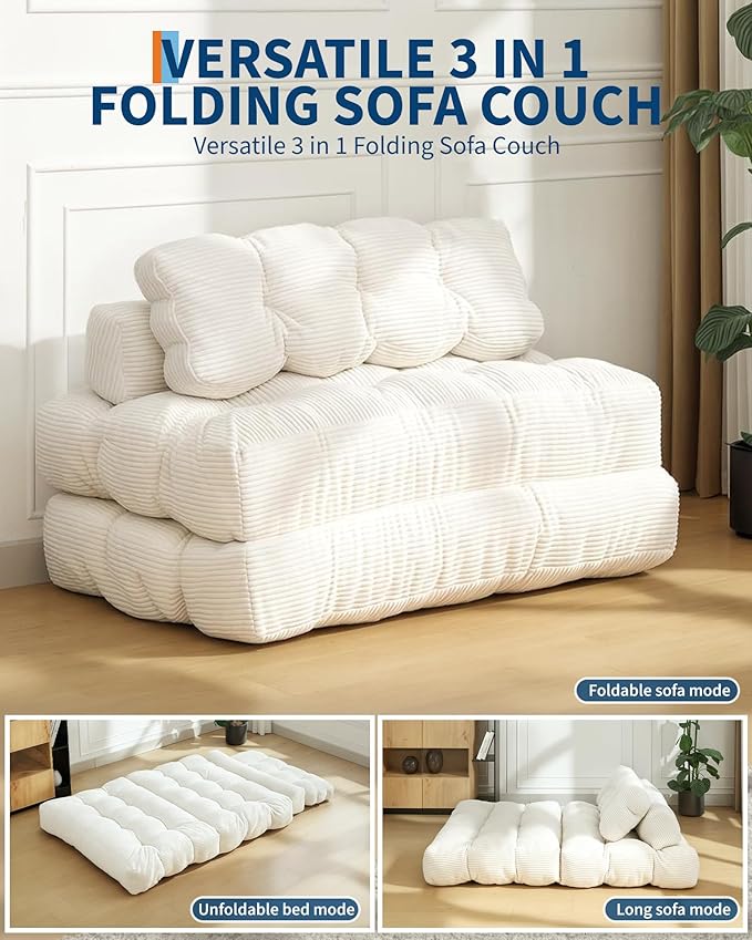 Folding Sofa Bed, Convertible Folding Out Sofa Bed