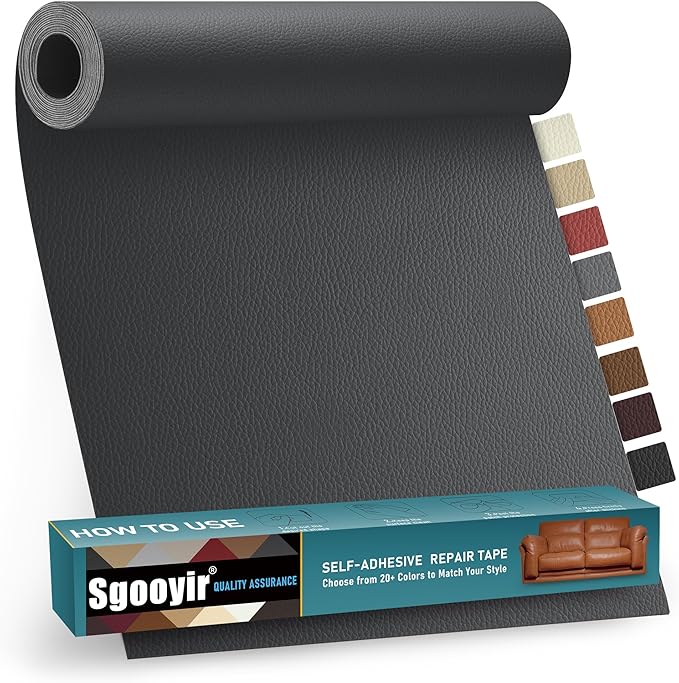 Leather Repair Patch Tape Kit, Vinyl Leather Repair Kit