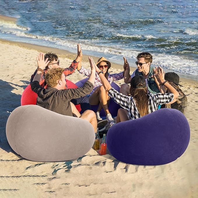 Realspring 6 9 12 Pcs Inflatable Bean Bag Chairs