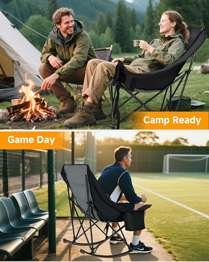 Slsy Oversized Rocking Camping Chair
