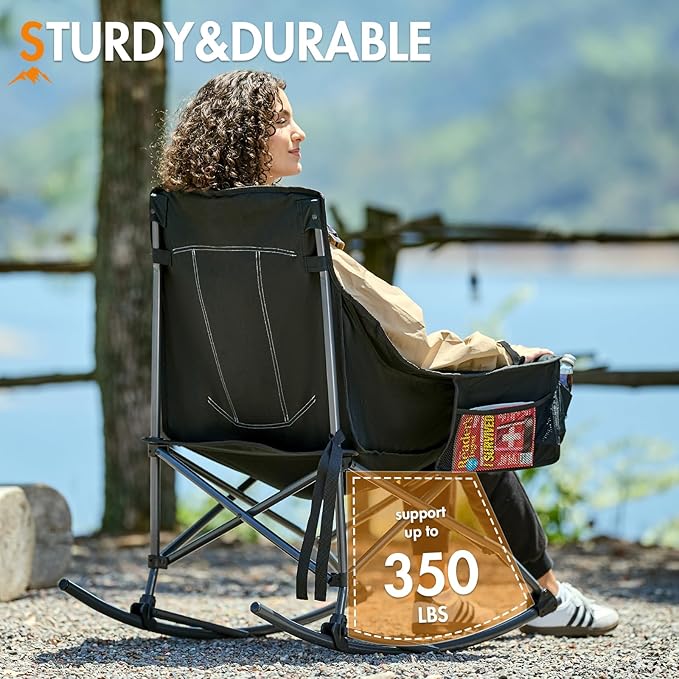 Portal Camping Rocking Chair Outdoors Folding Portable Rocker