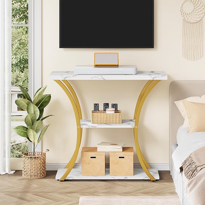 Hoctieon 3 Tier Console Table