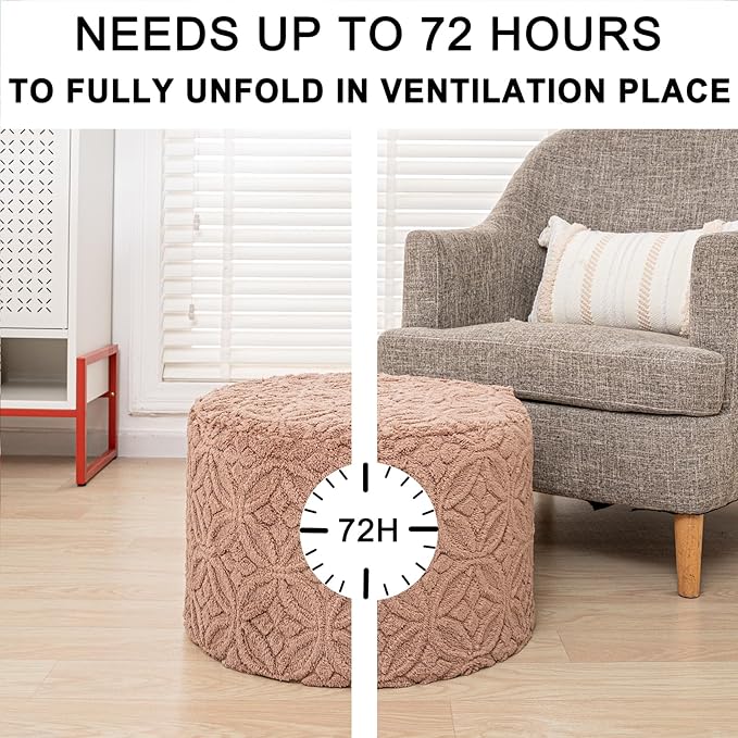Plush Multi-Functional Ottoman Pouf – Ergonomic Ottoman Foot Rest