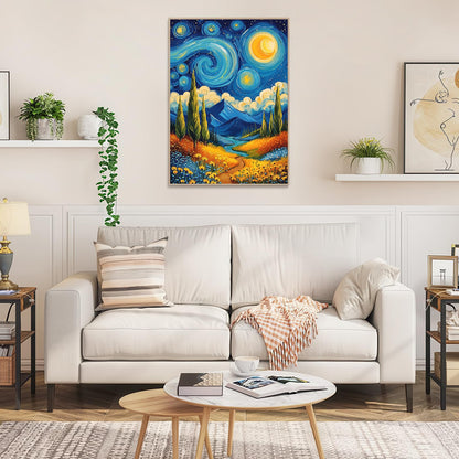 1000 Piece Van Gogh-Inspired Starry Night Jigsaw Puzzle for Adults