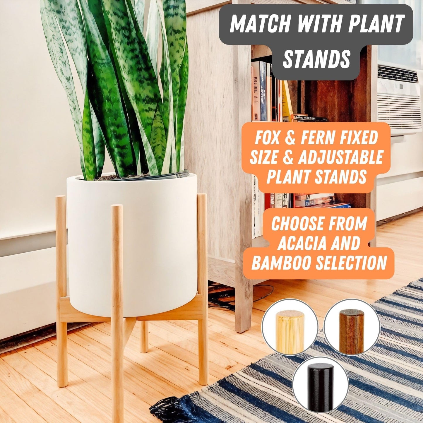 Fox & Fern 10 Inch Plant Pot with Hidden Saucer — Premium Lightweight Fiberstone Matte White Self Watering Planter with Seamless Saucer - Indoor & Outdoor Use - Weather Resistant & UV Resistant