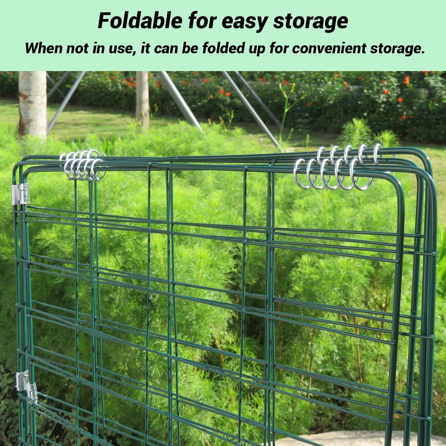 Metal Trellis for Climbing Plants Outdoor Garden Trellis,Cucumber Trellis,Tomato Plant Support/Squash/Zucchini/Sweet Peatrellis,Green Bean/Grape/Vine/Flower Plant Trellis (1pack)