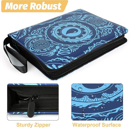 9-Pocket Card Binder for MTG,720 Double Sided Pocket PU Trading Collection Binder,Premium Collector Card Album for MTG,TCG,Yugioh,Game Cards(Blue)