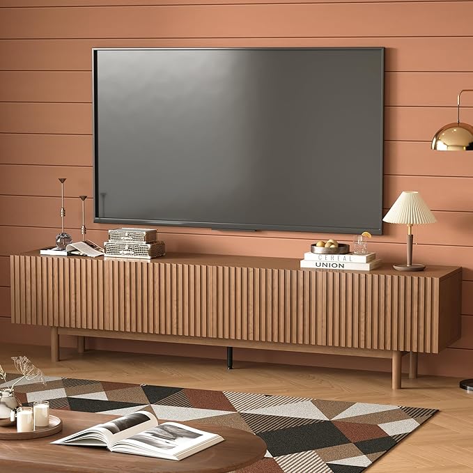 86.61" Mid-Century Modern TV Stand