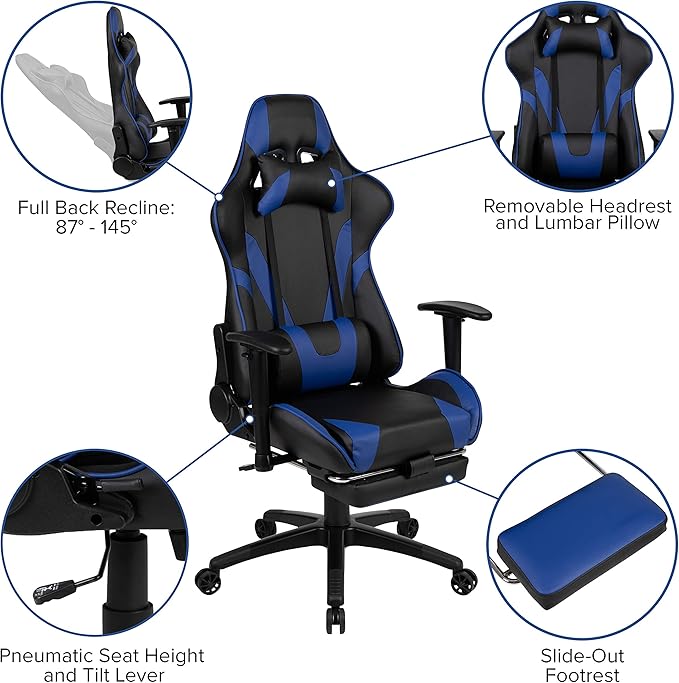 Flash Furniture X30 Gaming Chair Racing Office Ergonomic Computer Chair