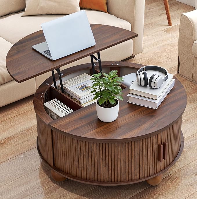 Round Lift Top Coffee Table