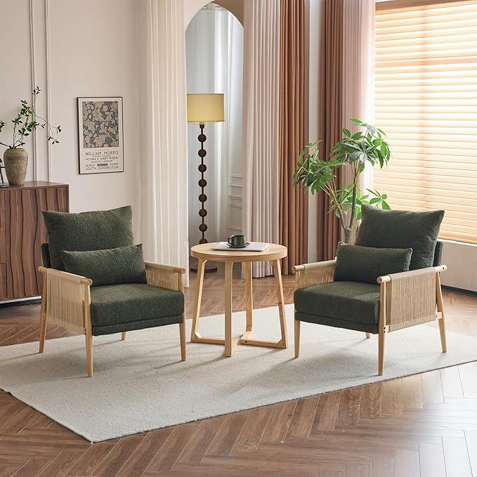 Karl home Cozy Chenille Accent Chair