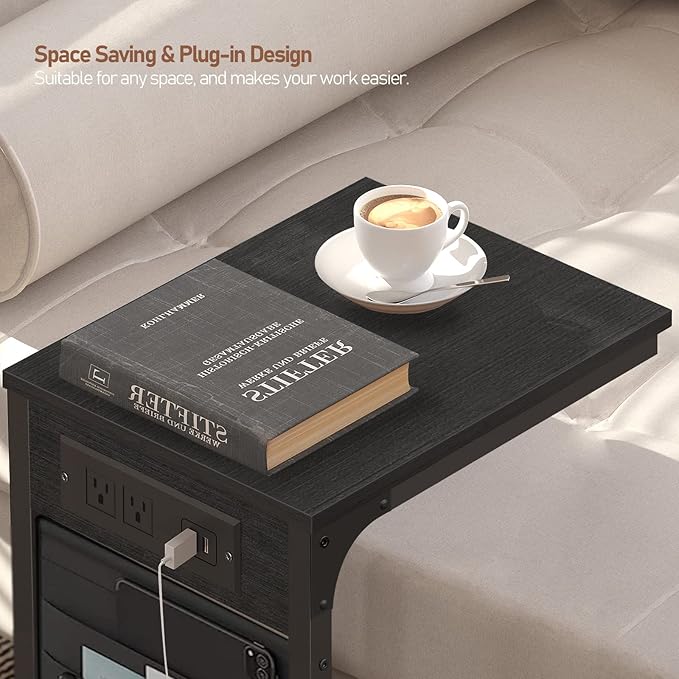 TUTOTAK C Shaped End Table