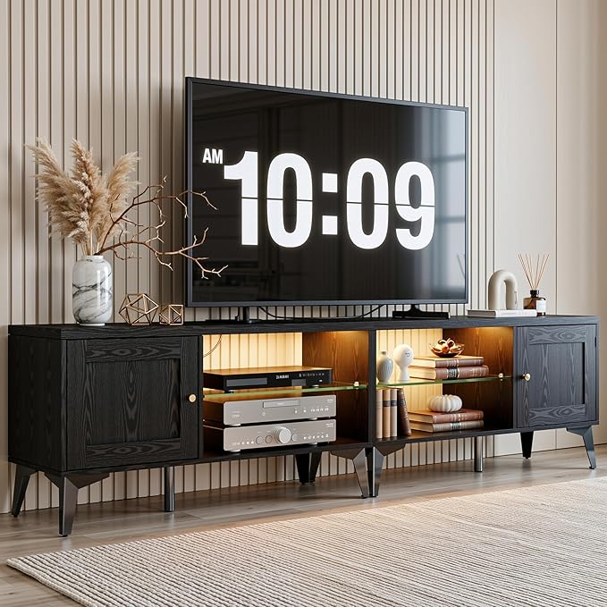 LIKIMIO 2-in-1 TV Stand for 85 Inch TV, Entertainment Center