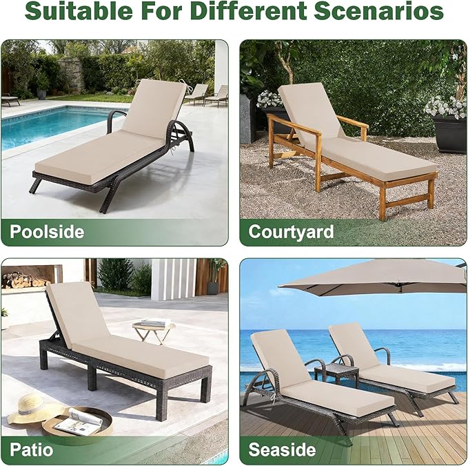 Chaise Lounge Cushions Outdoor, Outdoor Chaise Cushion