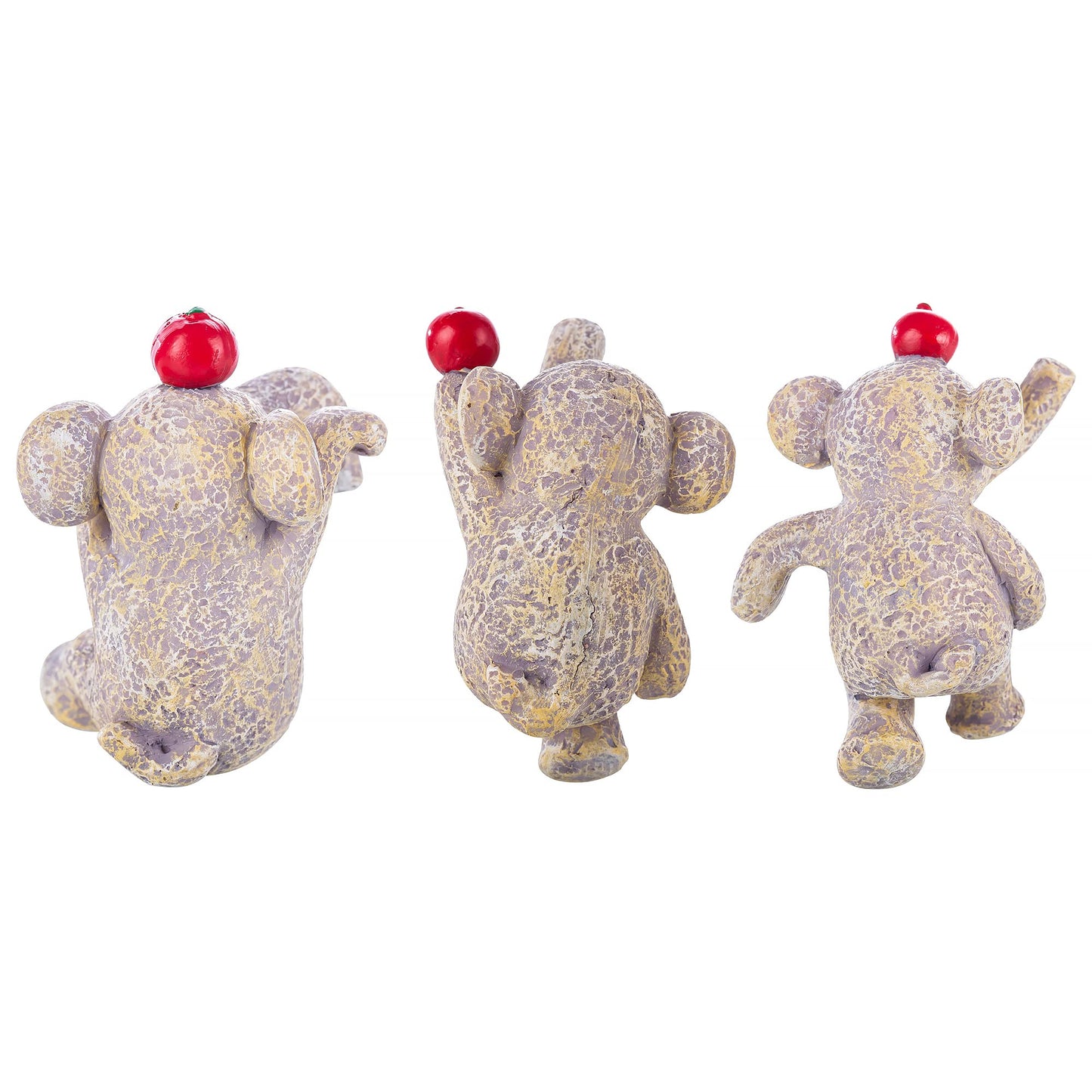 HomDSim Garden Statues Flowerpot Landscaping Tree-Hugger Fairy Plant Pot&Vase Hugger, Mini Decorative Climber Clingers (3Pack Elephant)