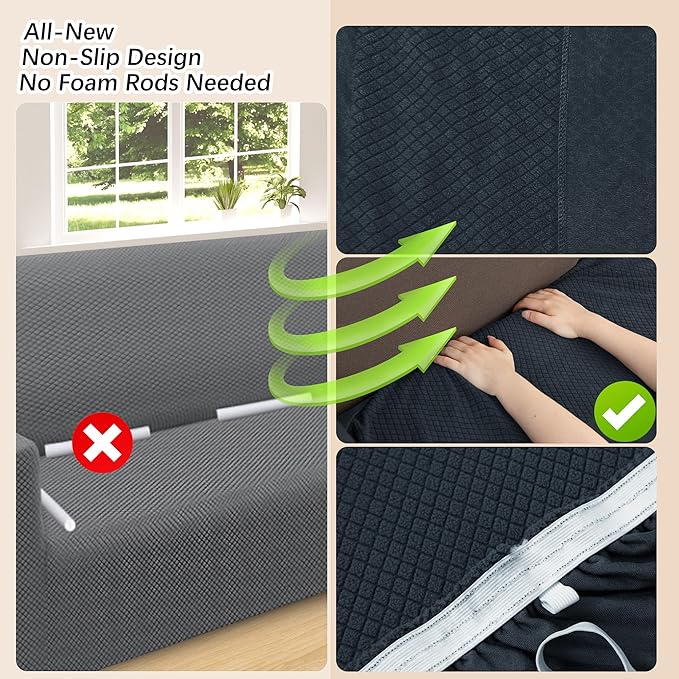 Arfntevss Stretch Sectional Couch Covers L Shaped Corner Sectional Sofa Cover