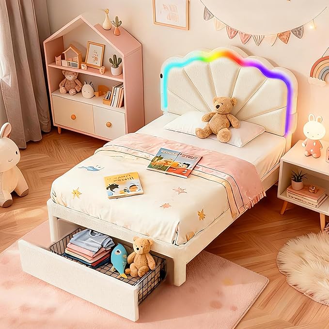 Twin Multifunctional Upholstered Bed，Children’s Bed