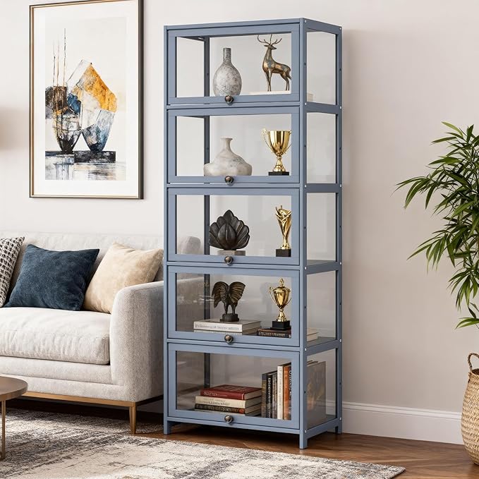 Magshion Display Cabinet, 5-Tier Curio Cabinet