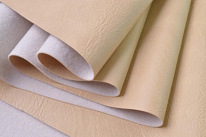 Wento Thick Faux Leather Fabric Soft Skin Grain PU Leather